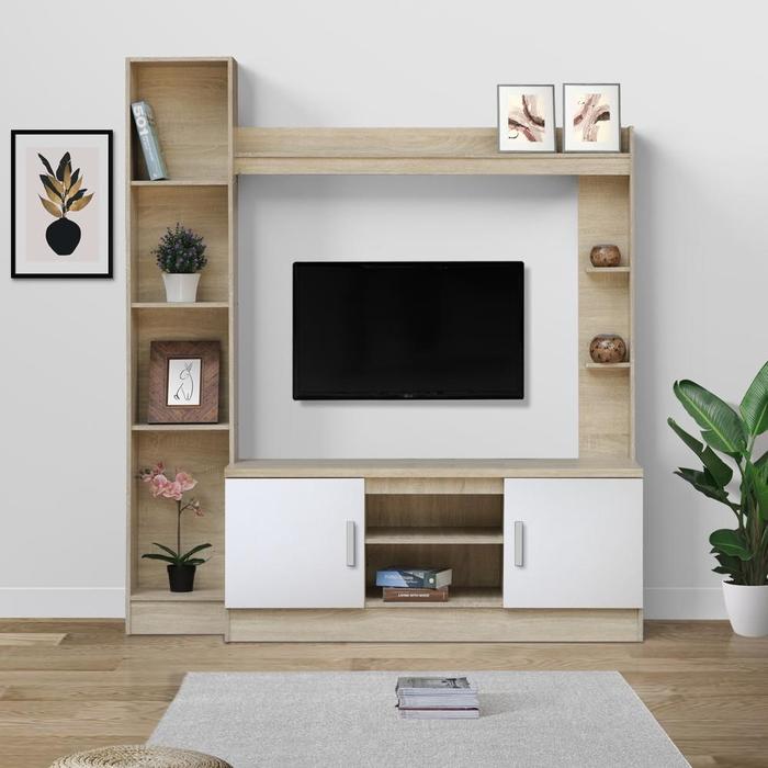 Gambar Idea Furniture Rak Tv Meja Tv Pajangan Lemari Buffet Kayu Putih Modern - White Glossy SC dari treasuryy undefined Tokopedia