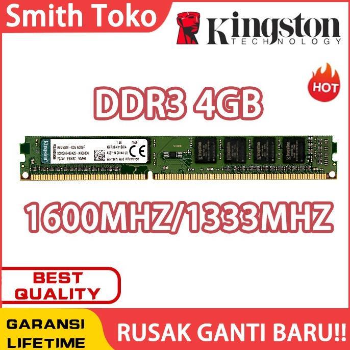 Jual Memory RAM KINGSTON Memori GAMING LONGDIMM DDR3 8GB PC1600mhz