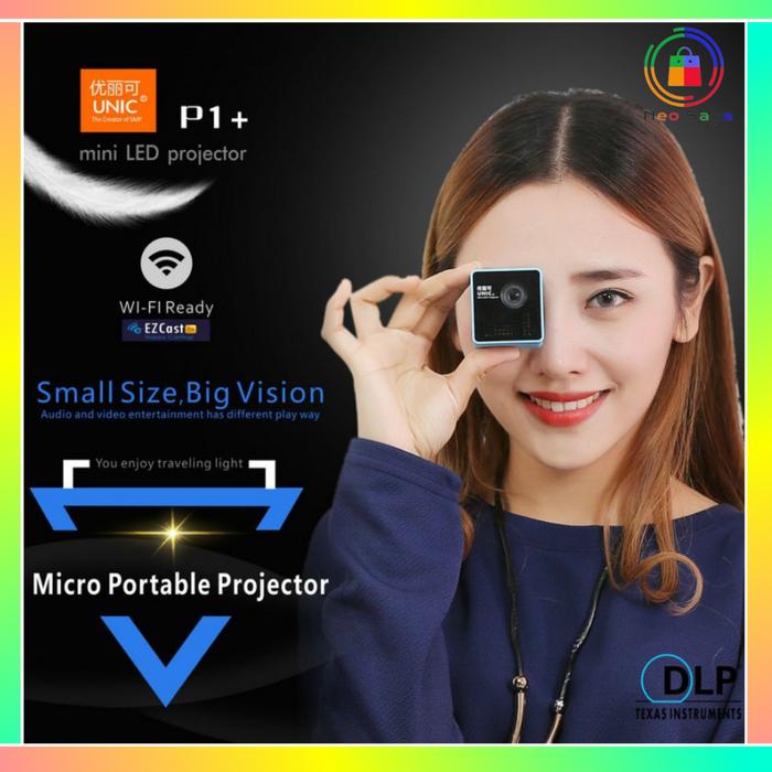 Proyektor Mini UNIC T6S 3500 Lumens Wireless Mirroring Display - T6S