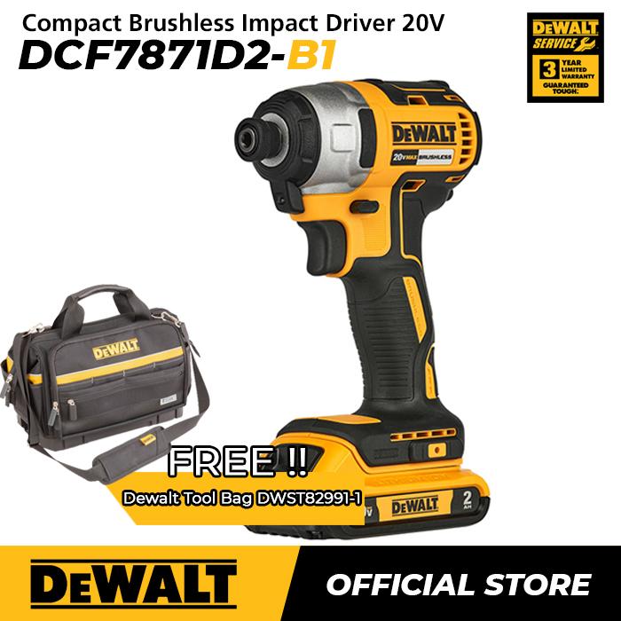 Dewalt Brushless Impact Driver Obeng Impact Baterai 20Volt DCF7871D2  DWST82991-1 - Main Image