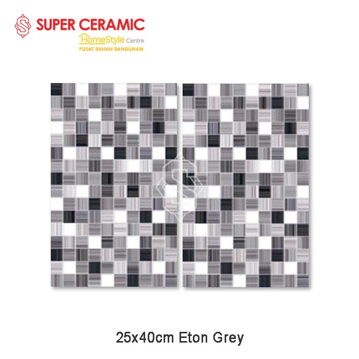 Gambar ASIA TILE 25x40 Keramik Dinding - Eton Basic / Eton Brown / Eton Grey - Eton Grey dari Super Ceramic Indonesia undefined Tokopedia