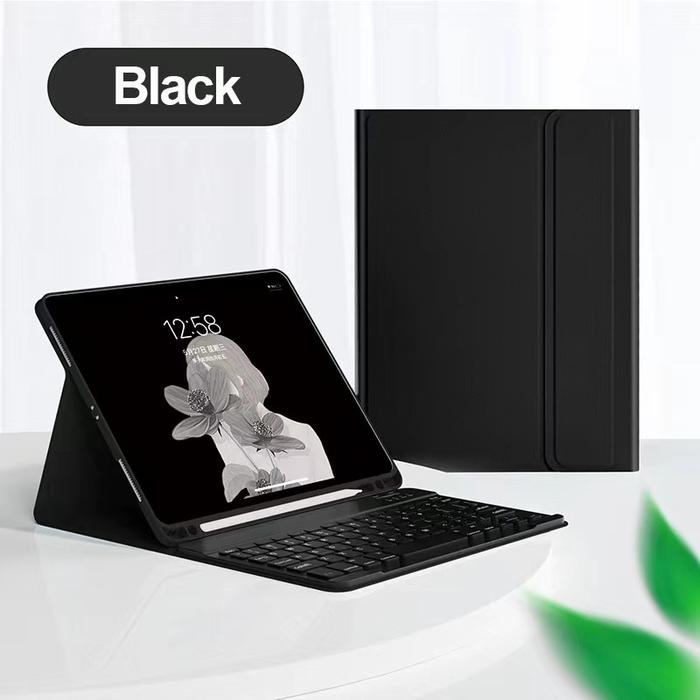 Gambar Samsung Tab S9 FE 10.9 SM-X510 Leather Flip Case Keyboard Bluetooth - Hitam dari Free Case undefined Tokopedia