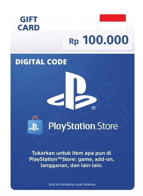 Gambar PSN Playstation Gift Card Wallet 100RB 200RB 300RB 400RB REG INDO - RP 100RB dari Rocket Games undefined Tokopedia
