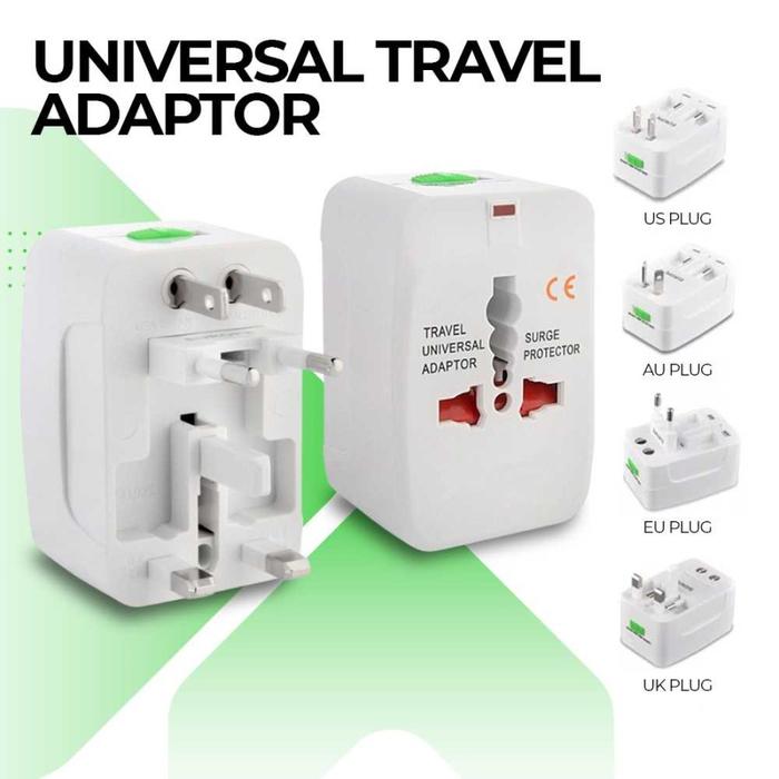 Gambar Universal Travel Adaptor Colokan Australia Jepang Singapore Eropa Arab - NON USB PORT dari BABYSHARK DUDUDU undefined Tokopedia