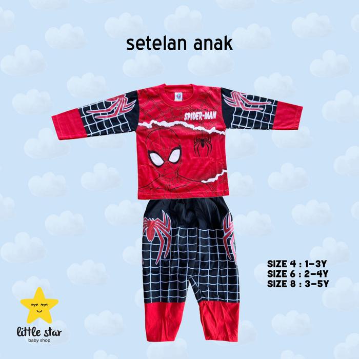 Gambar Setelan Anak Cowok | Setelan Superhero Anak | Set Baju Superhero - Bumble Panjang, SIZE 6 dari Little Star Baby Shop_NEW undefined 3 Tokopedia