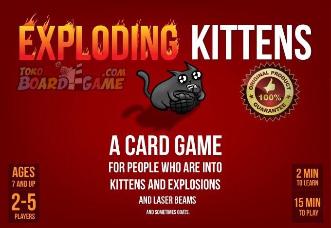 Gambar Exploding Kittens ( Original ) Board Game - Versi Indonesia - Game dari TokoBoardGame undefined Tokopedia