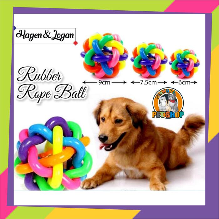 Gambar Mainan Bola Karet KECIL Mainan Bola Kerincingan Kucing Anjing Cat Toys dari DIAKONI Petshop undefined Tokopedia