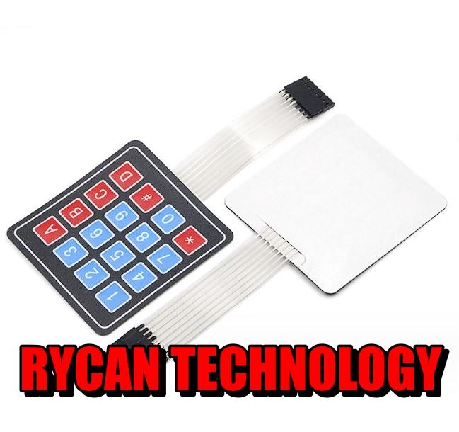 Gambar KEYPAD 4x4 ARDUINO Matrix Membrane Keypad 4 x 4 dari Rycan Technology undefined Tokopedia
