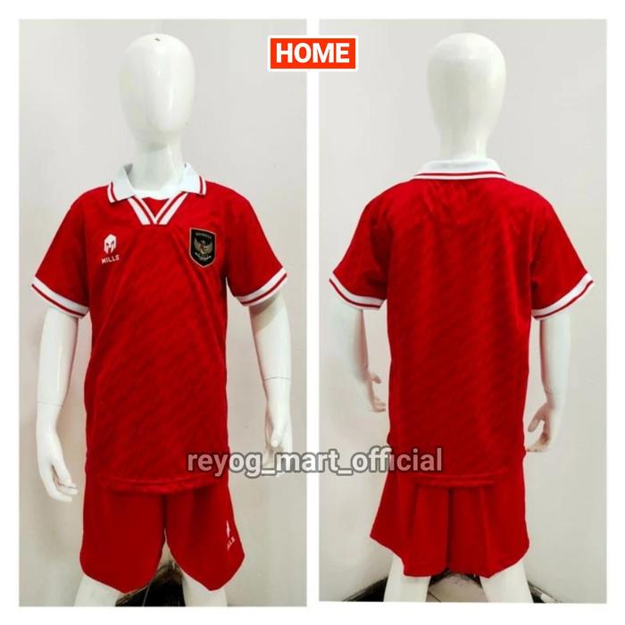 Gambar SETELAN KIDS TIMNAS INDONESIA GRADE ORI 2023 HOME AWAY 3RD JERSEY ANAK - MERAH ( Home ), M dari REYOG MART undefined 2 Tokopedia