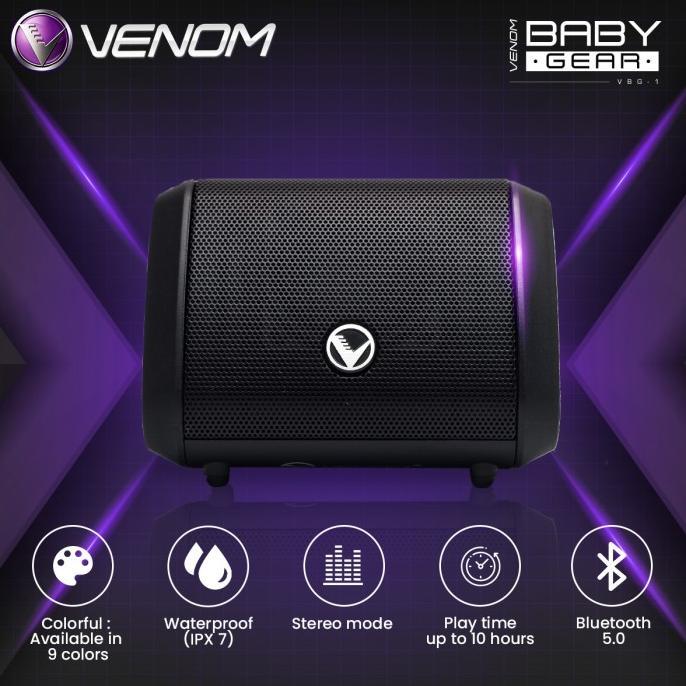 Gambar Best Seller Venom Baby Gear Vbg 1 Speaker Bluetooth Portable With - Hitam dari raihanstore462 undefined Tokopedia