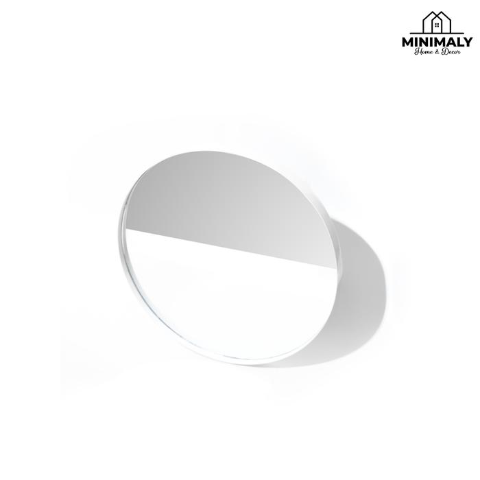 Gambar Cermin Dinding Frame (PVC D.30 TANPA TALI) Cermin Bulat Gantung - PUTIH TNPA TALI dari MINIMALY ID undefined Tokopedia