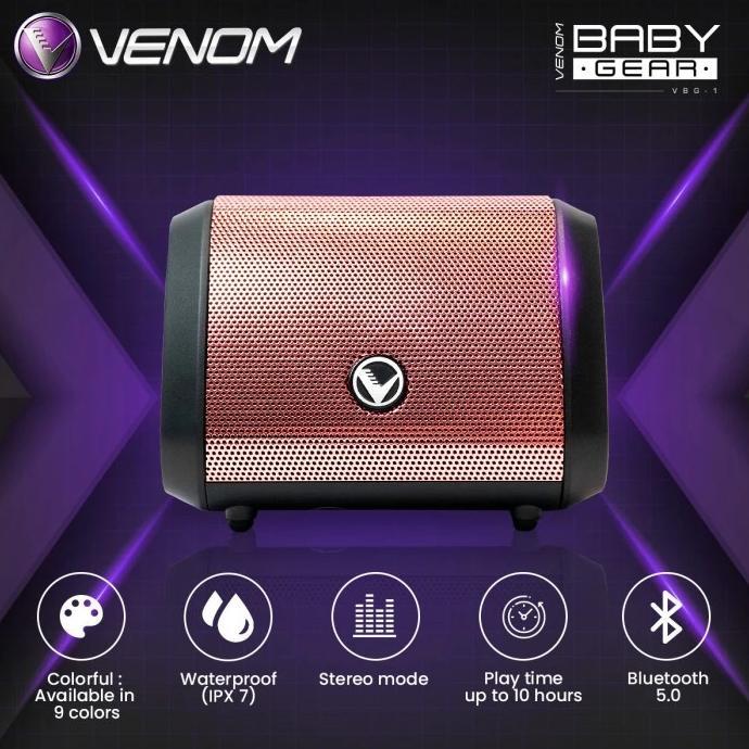 Gambar Best Seller Speaker Bluetooth Venom Baby Gear Vbg Garansi Resmi - Rose Gold dari raihanstore462 undefined Tokopedia