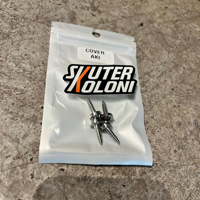 Gambar Titanium Bolt Baut Cover Tutup Aki Vespa Sprint Primavera GTS - silver dari skuterkoloni undefined Tokopedia