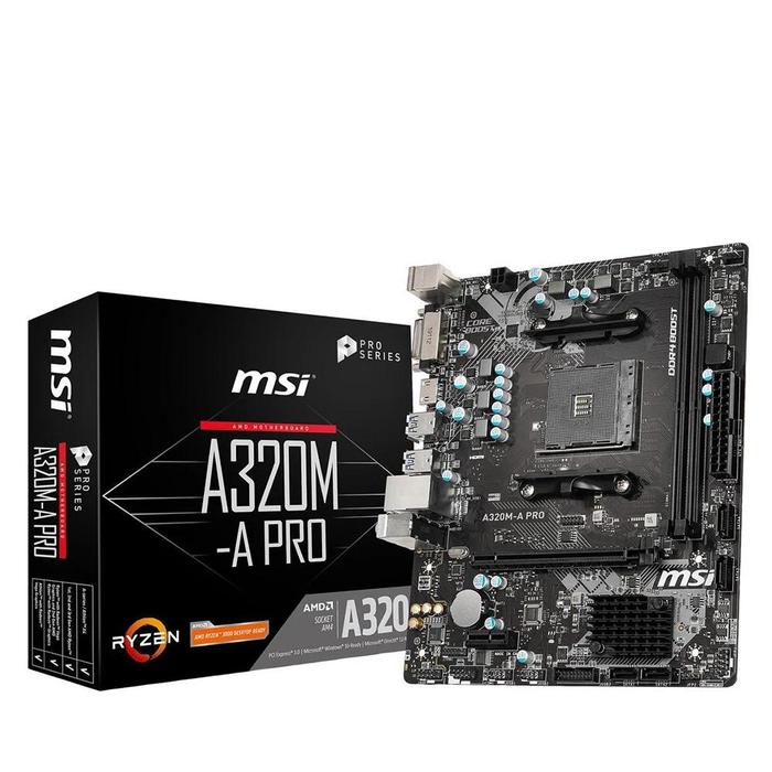 Msi A320m-a Pro Am4 Amd A320 Sata Gbs Micro Atx Amd Motherboard