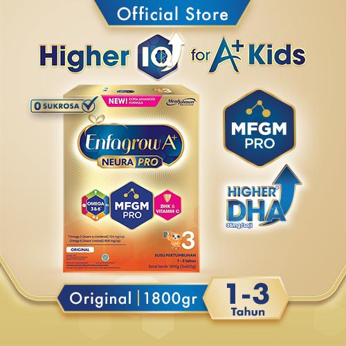 Gambar ENFAGROW A+3 ORIGINAL & VANILA 1800 GRAM SUSU FORMULA ANAK 1-3 TAHUN - Original dari Mom and Baby JOY undefined Tokopedia