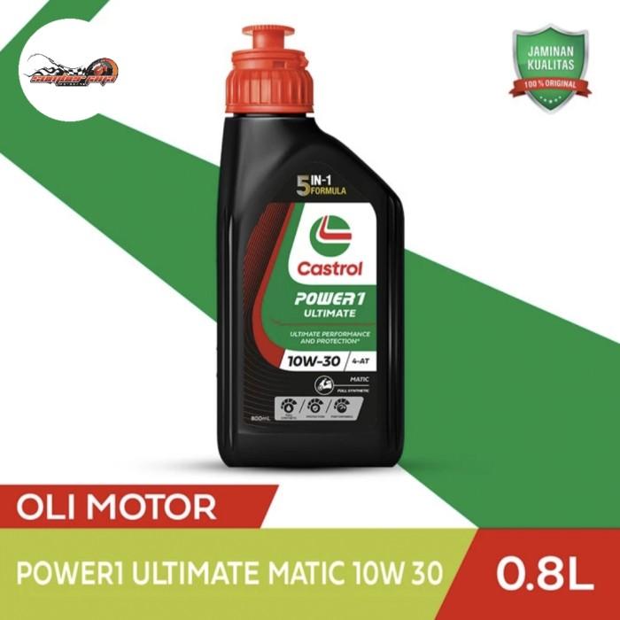 Gambar Oli Mesin Castrol Power1 ULTIMATE MATIC 10w/30 0.8 lt FULL SYNTETIC dari Sumber Jaya Motocare undefined Tokopedia