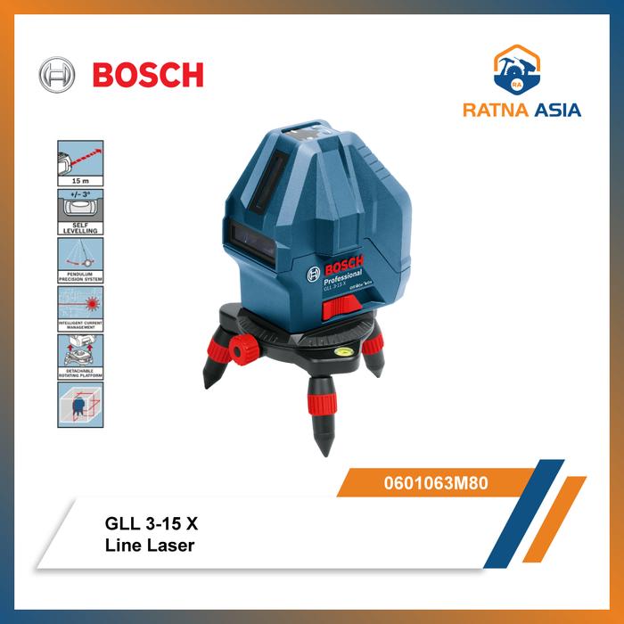 Gambar Bosch GLL 3-15 X / GLL 3-15X Line Laser 0 601 063 M80 dari PT. Ratna Asia undefined Tokopedia