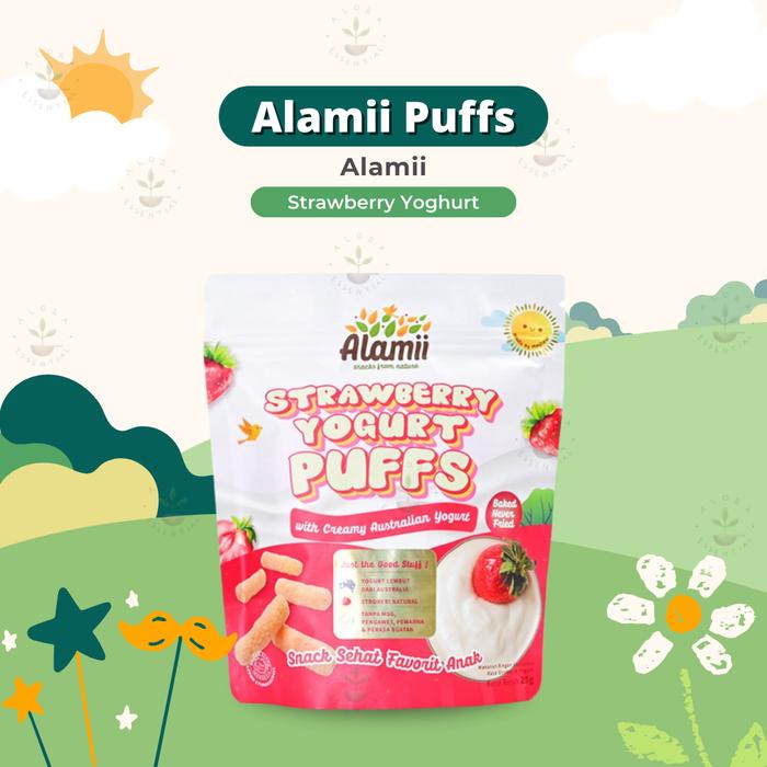 Gambar Alamii Puff Strawberry 30gr - Snack Bayi - Snack Anak - Cemilan Bayi dari Alora Essential undefined Tokopedia