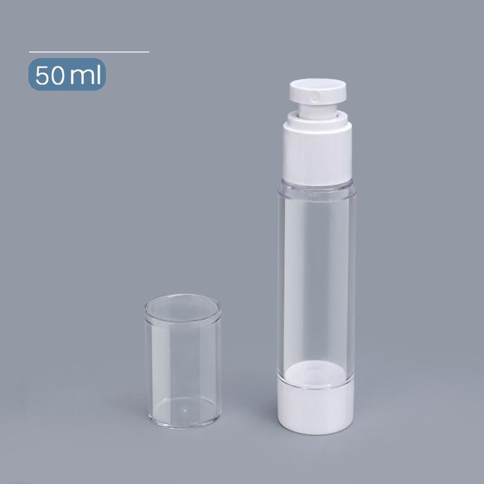 Gambar Botol Airless Spray 15ml 30ml 50ml Refill Tanpa Selang / Botol Spray - 50ml Pipih dari Babee Store undefined Tokopedia