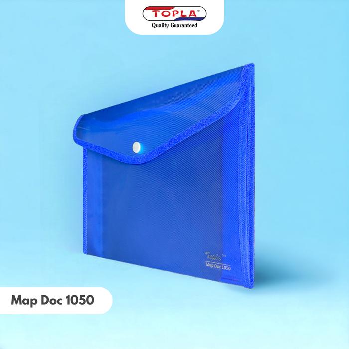 Gambar Map Dokumen Kancing Map File Plastik Tebal map kancing premium - Biru dari Topla Stationery undefined Tokopedia