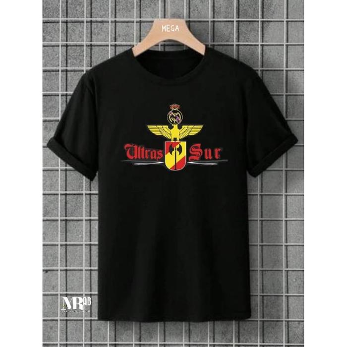 Gambar kaos Tshirt bola Ultras Sur Real madrid - hitam motif 2, L dari MAClothing undefined Tokopedia