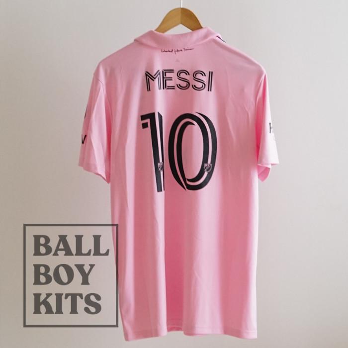 Gambar Original #10 Messi Inter Miami 2022-23 Home Kit Stadium Jersey - JERSEY ONLY, M dari Ball Boy Kits Store undefined Tokopedia
