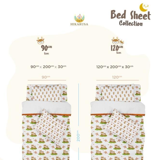 Gambar ANS HIKARUSA SPREI ANAK HIKARUSA BEDSHEET TENCEL SIZE 90x200 120x200 - 90 x 200 x 30 dari Razzle Official ID undefined Tokopedia