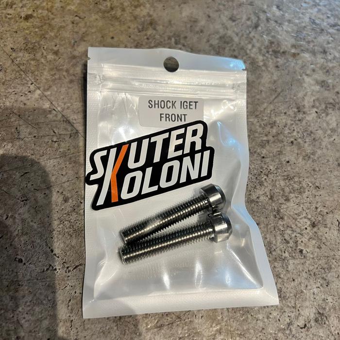 Gambar Titanium Bolt Baut Front Shock Depan Vespa LX S Sprint Primavera GTS - silver dari skuterkoloni undefined Tokopedia