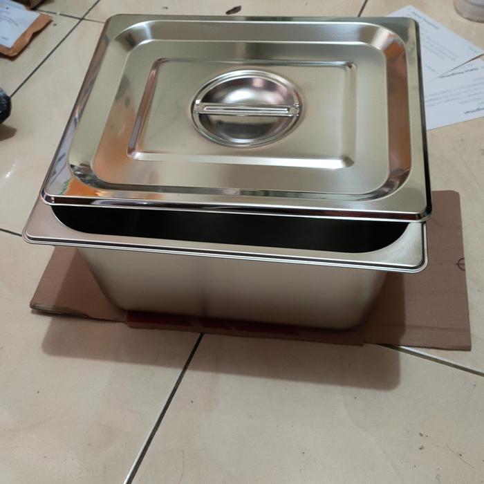 Gambar panci kotak deep fryer 6 liter stainless + tutup dari Bangkitsentosa undefined Tokopedia
