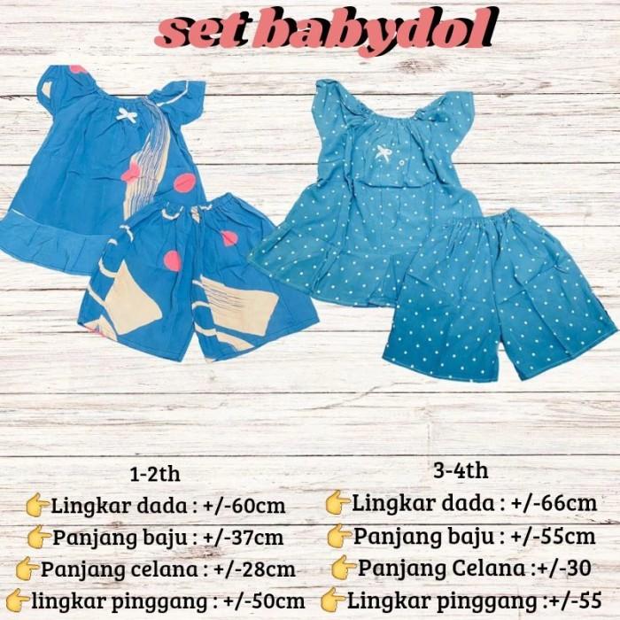 Gambar setelan anak perempuan baju anak perempuan baju tidur anak perempuan - Biru, 1-2th dari TUHFASTORE undefined Tokopedia