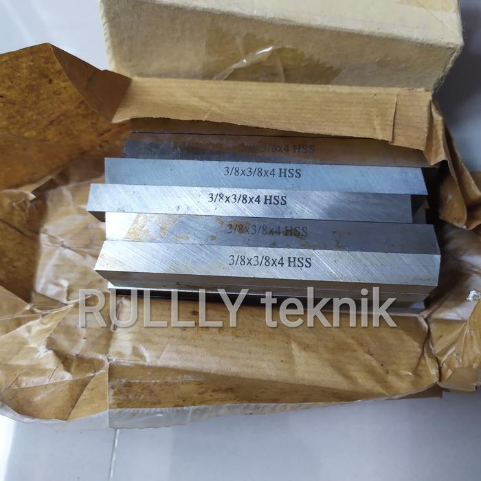 Gambar PAHAT BUBUT HSS 3/8×3/8×4 inch /MATA PISAU BUBUT HSS square type dari Rullly teknik undefined Tokopedia
