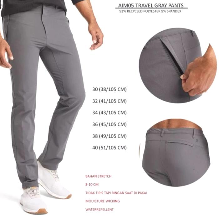Jual Celana Pria/Celana Golf All In Motion ORIGINAL Travel Pants