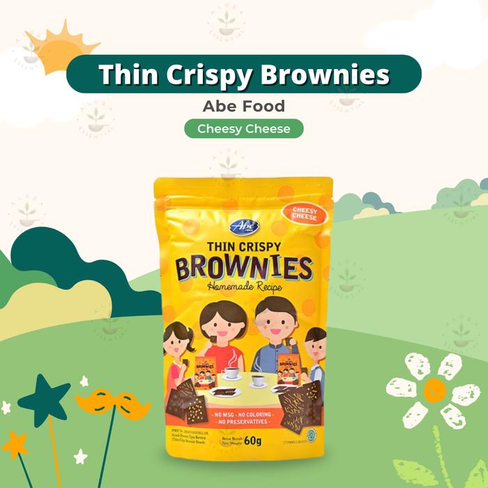 Gambar Abe Food Thin Crispy Brownies 60gr - Snack Bayi - Cemilan Anak - Cheesy Cheese dari Alora Essential undefined Tokopedia