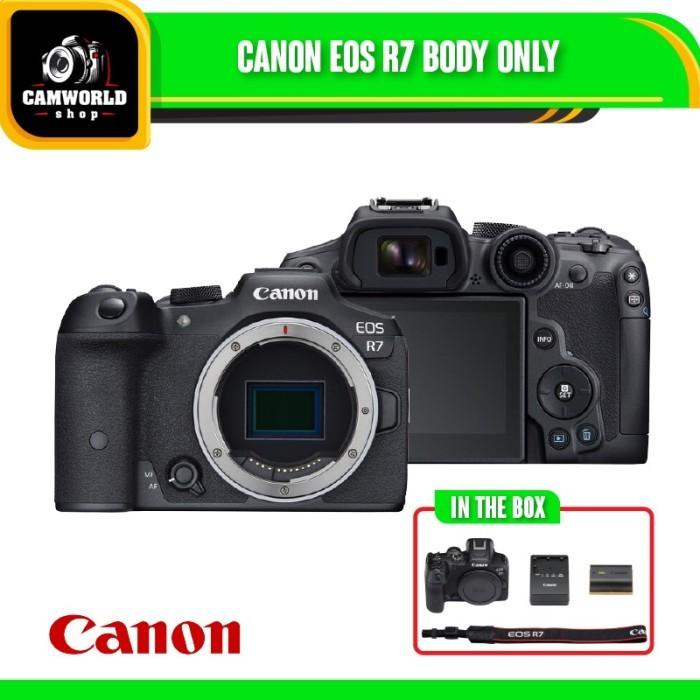 Gambar Canon EOS R7 Body Only Mirrorless Camera EOS R 7 BO - PAKET A dari Camworld Shop undefined Tokopedia