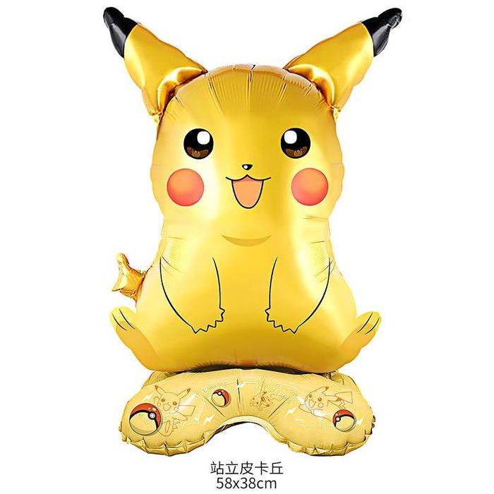 Gambar Balon Foil BERDIRI POKEMON / Balon Pokemon Pikachu Charmander Squirtle - Pikachu dari Raja Balon_NEW undefined Tokopedia