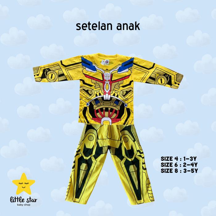 Gambar Setelan Anak Cowok | Setelan Superhero Anak | Set Baju Superhero - Bumble Panjang, SIZE 6 dari Little Star Baby Shop_NEW undefined 4 Tokopedia