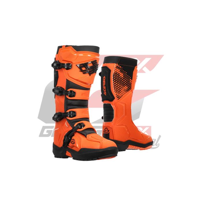 Jual SEPATU ACERBIS ARTIGLIO BOOTS ORANGE BLACK Kab
