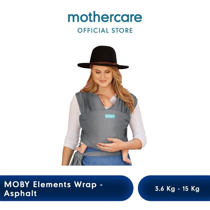 Gambar Moby Elements Wrap Baby Carrier - Gendongan Bayi (Mothercare) - Asphalt dari Mothercare Indonesia undefined Tokopedia