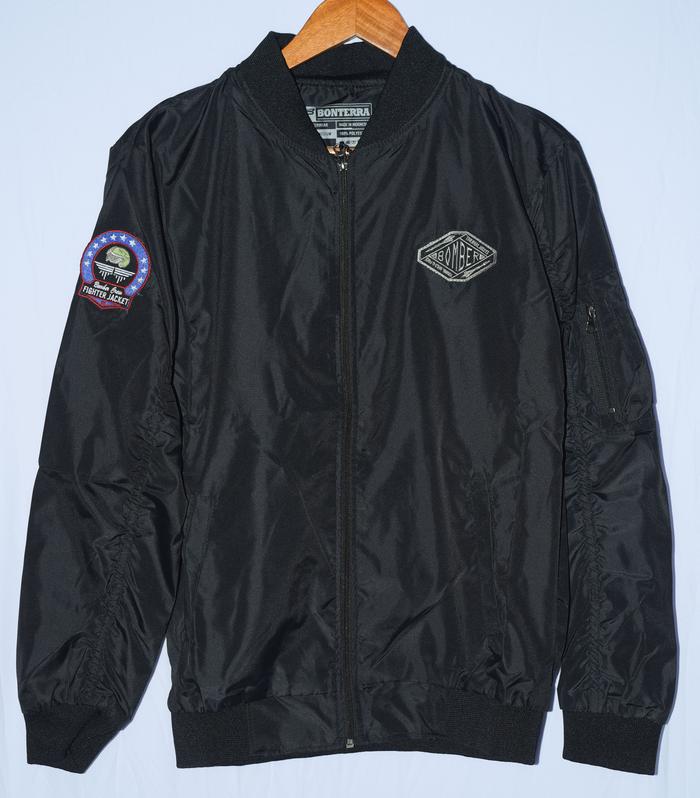 Gambar JAKET MOTOR BOMBER CASUAL RESLETING SIMPLE PRIA TEBAL ANTI ANGIN - PILOT BLACK, M dari Allbeknow undefined Tokopedia