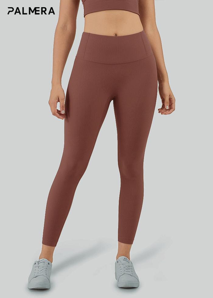 Gambar PALMERA Airlift Ribbed Legging - Celana Olahraga Wanita - Brick, S dari Palmera undefined Tokopedia