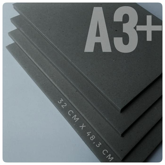 Gambar Kertas Karton Grey Board 1,5 mm / No 40 Ukuran A3+ 32 cm X 48.3 cm dari Paper Origin undefined Tokopedia