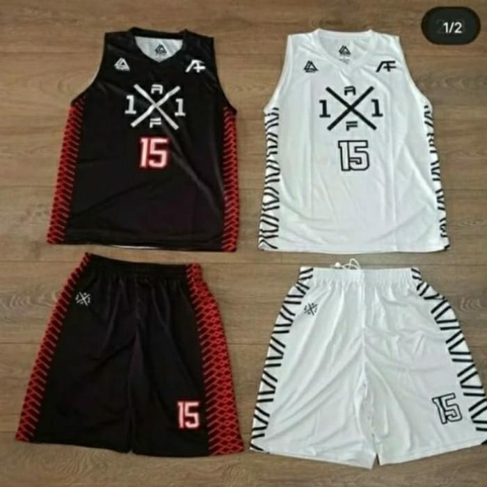 Gambar jersey One on One Augie X Aplus (fullset) - white black dari apluscloth undefined Tokopedia