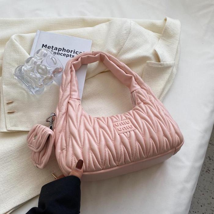 Gambar Tas Bahu Kulit Wanita Tas Cewek Shoulder Bag Bg 8336 - Pink dari yayangkulope undefined Tokopedia