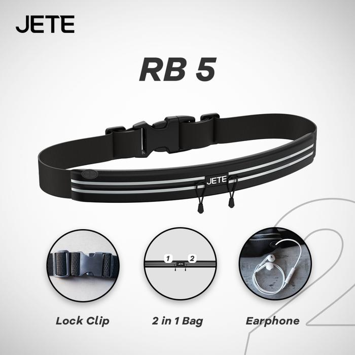 Gambar JETE Running Bag - Running Belt - Tas Ikat Pinggang Lari Wateproof - RB5 dari JETE Authorized Store undefined Tokopedia