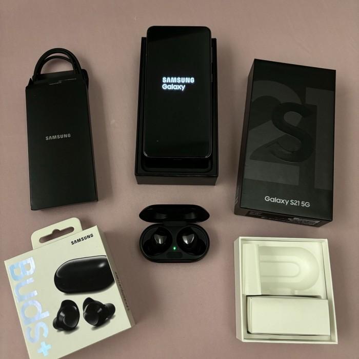 Jual Hp samsung second galaxy s21 5g 128gb phantom gray free buds
