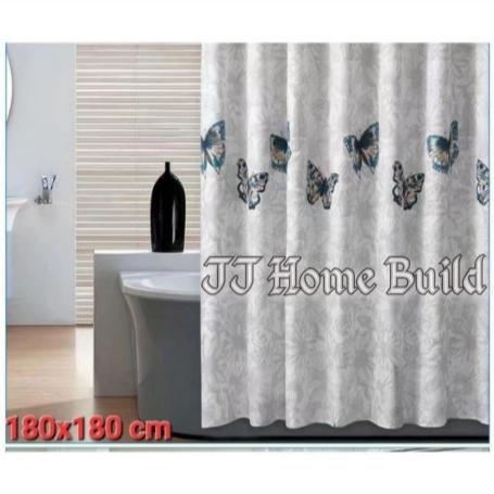 Gambar Shower Curtain Tekstil Motif 180x180/180x200/Tirai Kamar Mandi - Motif A dari JJ Home Build undefined Tokopedia