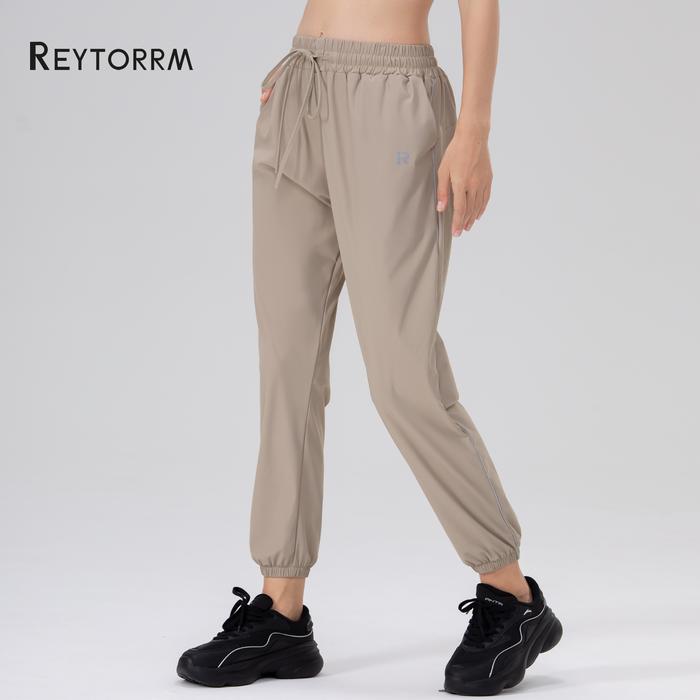 Gambar Reytorrm Celana Training Olahraga Wanita Gym jogger UV Sport UPF 50+ - Khaki, M dari Reytorrm Sport undefined Tokopedia