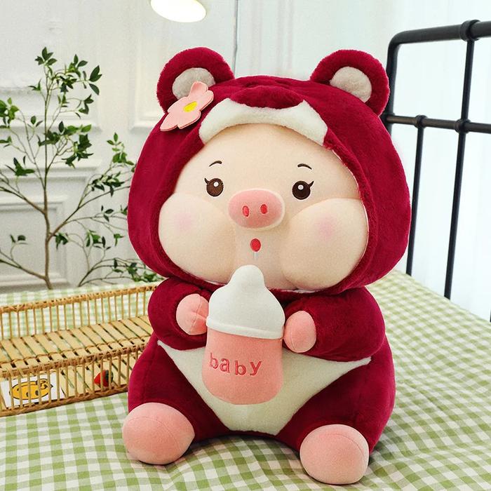 Gambar Boneka Babi Piggy Milky Bottle Pig Costum Lotso Ukuran Xl Hadiah Anak - Pigcostum Merah dari Boneka Nisa undefined Tokopedia