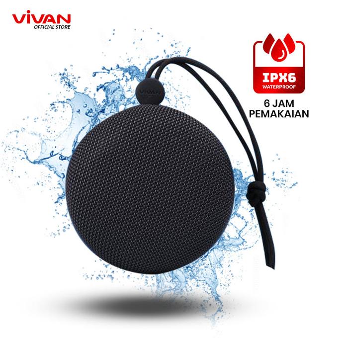 Gambar Speaker Bluetooth VIVAN VS2 Portable Mini Wireless Outdoor Waterproof - Hitam dari Vivan Audio Store undefined Tokopedia