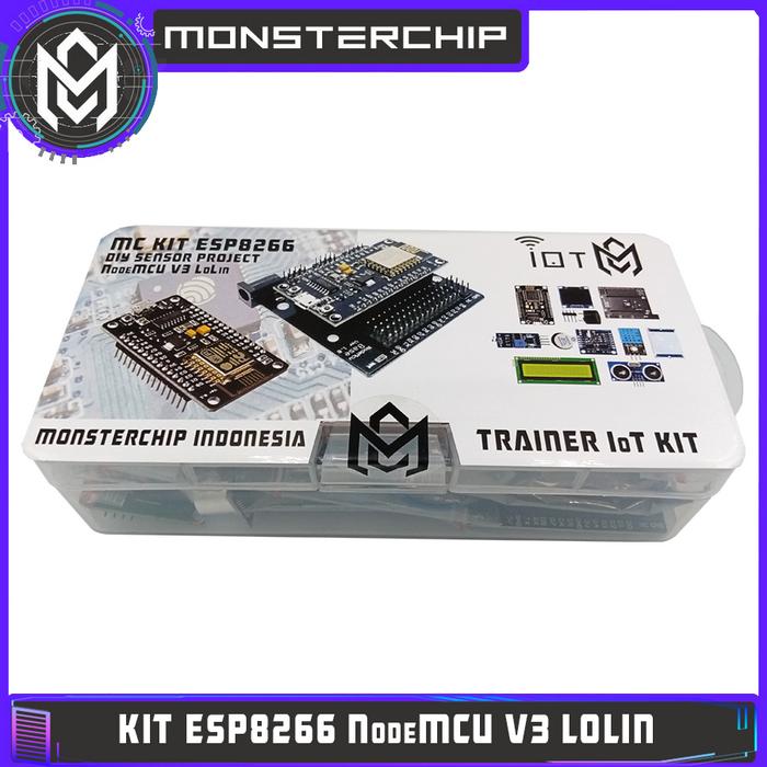 Gambar MC KIT ESP8266 NodeMCU V3 LOLIN BASIC IoT KIT PEMBELAJARAN - BOX dari Monsterchip Indonesia undefined Tokopedia